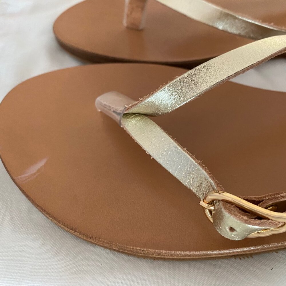 Ancient Greek Sandals leather flip flops sz 39 - Picture 4 of 4
